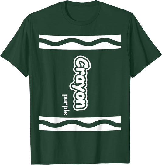 Purple Crayon Easy Halloween Costume Cute (Dark) T-Shirt - T-Shirt | Forest