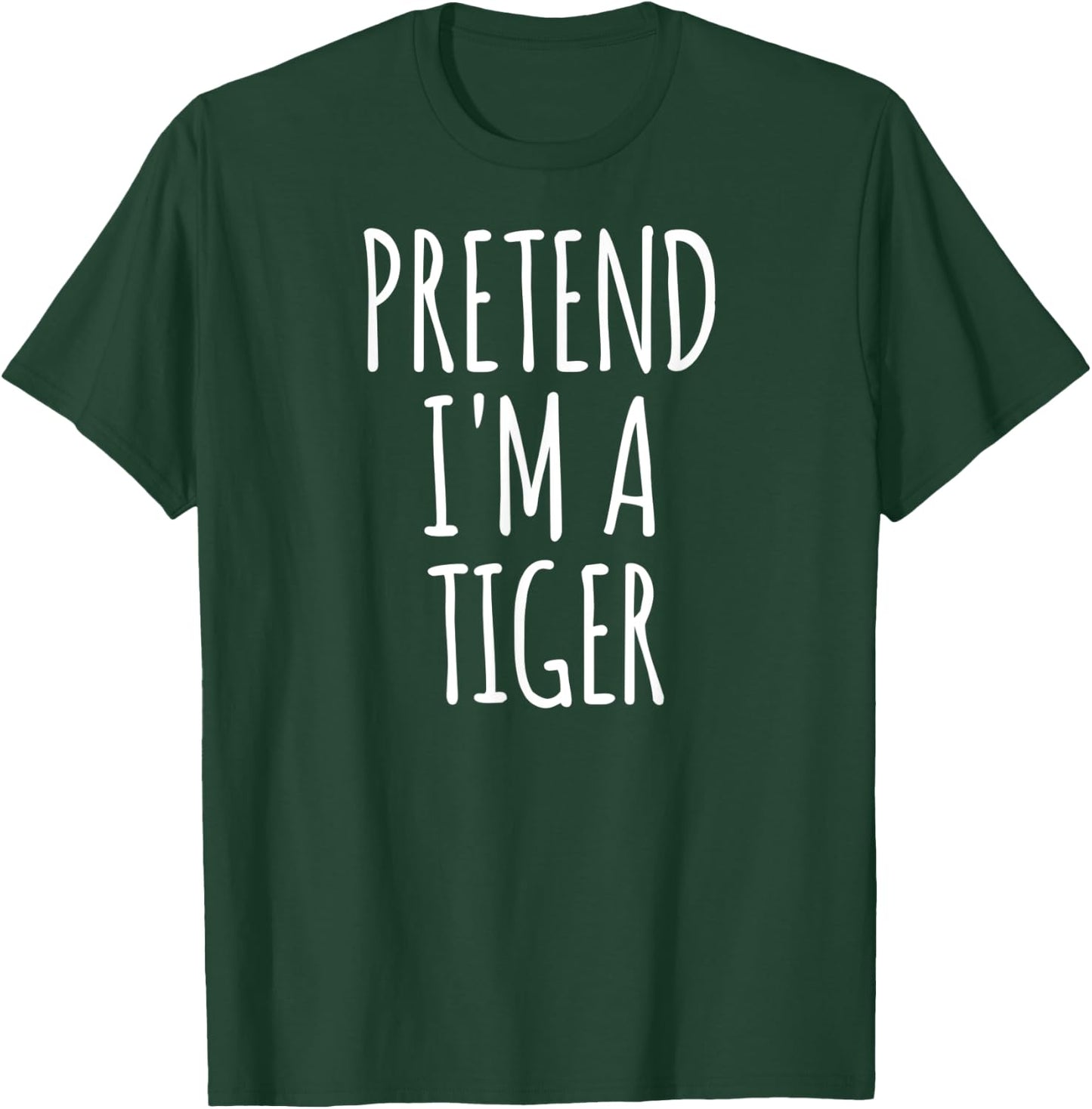 Pretend I'm A Tiger Halloween Party Costume T-Shirt - T-Shirt | Forest
