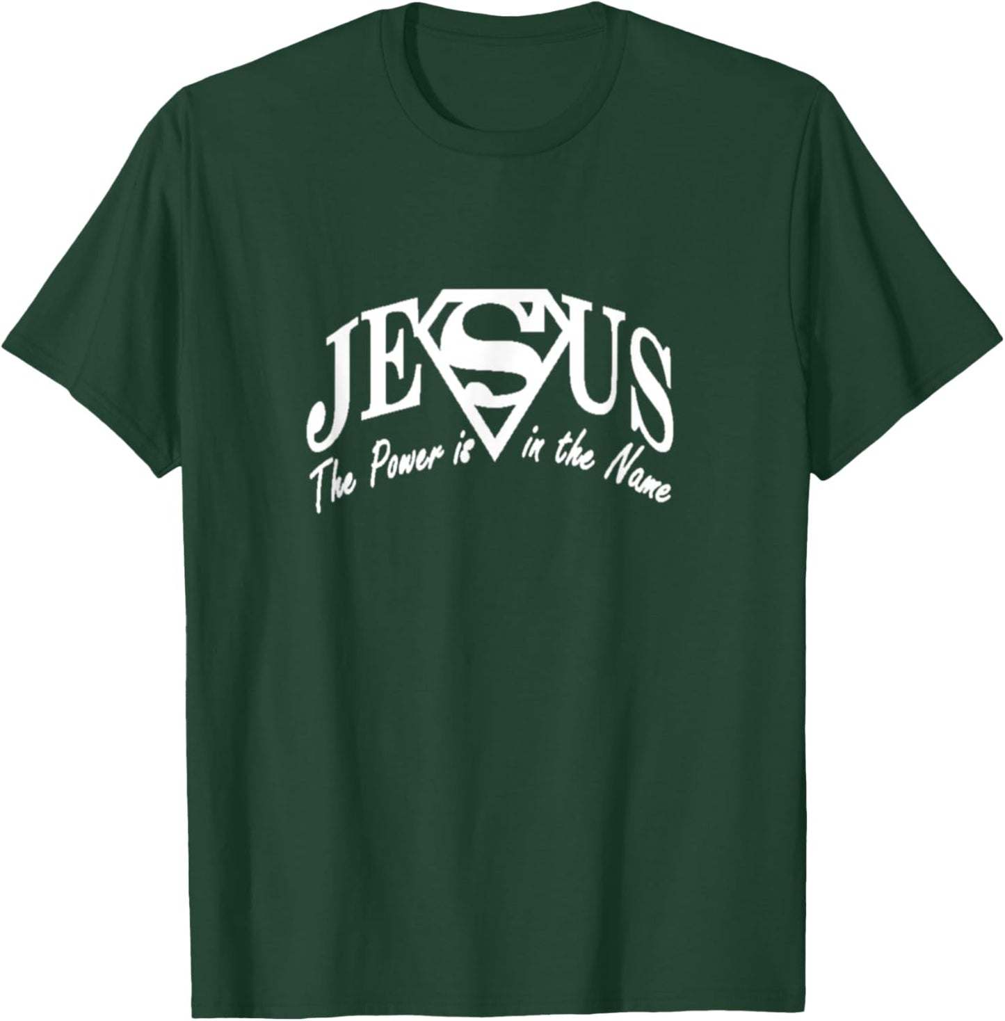 My Superhero is Jesus Faith Love Gothshirt T-Shirt - T-Shirt | Forest