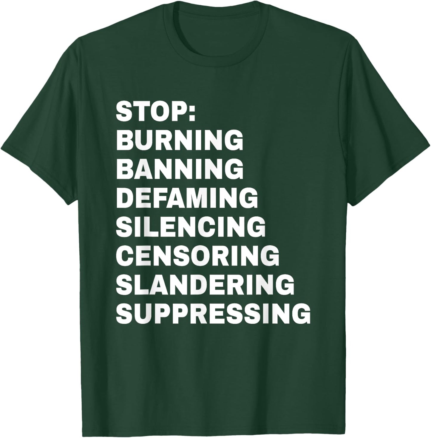 Free Speech Anti Censorship First Amendment T-Shirt - T-Shirt | Forest