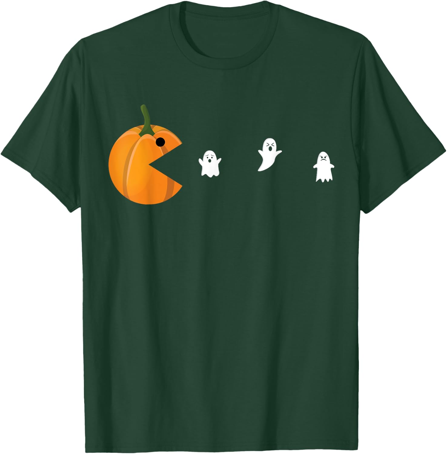Halloween Pumpkin Face Patch Costume Men Women Fun Kids Boys T-Shirt - T-Shirt | Forest