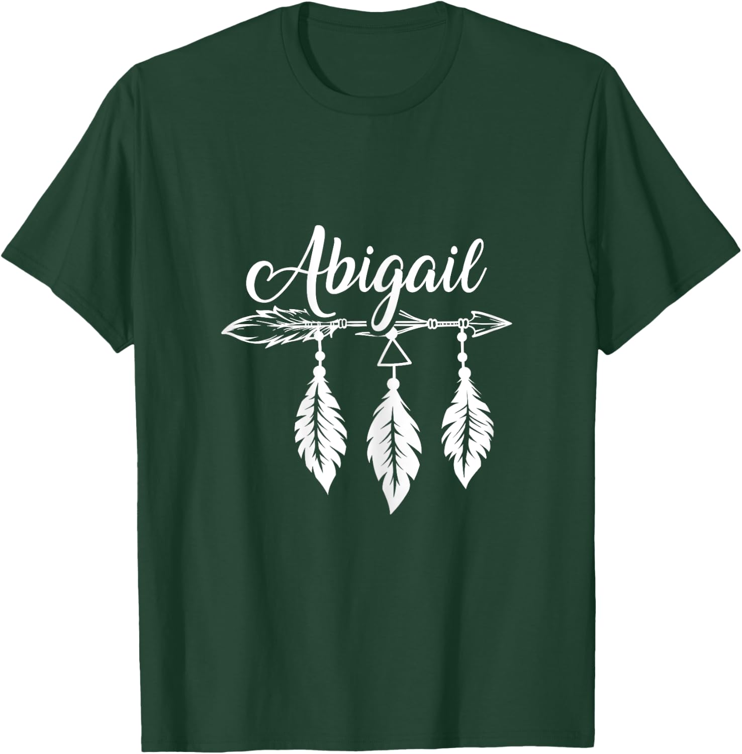 Feather Name Abigail Dreamcatcher Feathers Truth Spiritual T-Shirt - T-Shirt | Forest