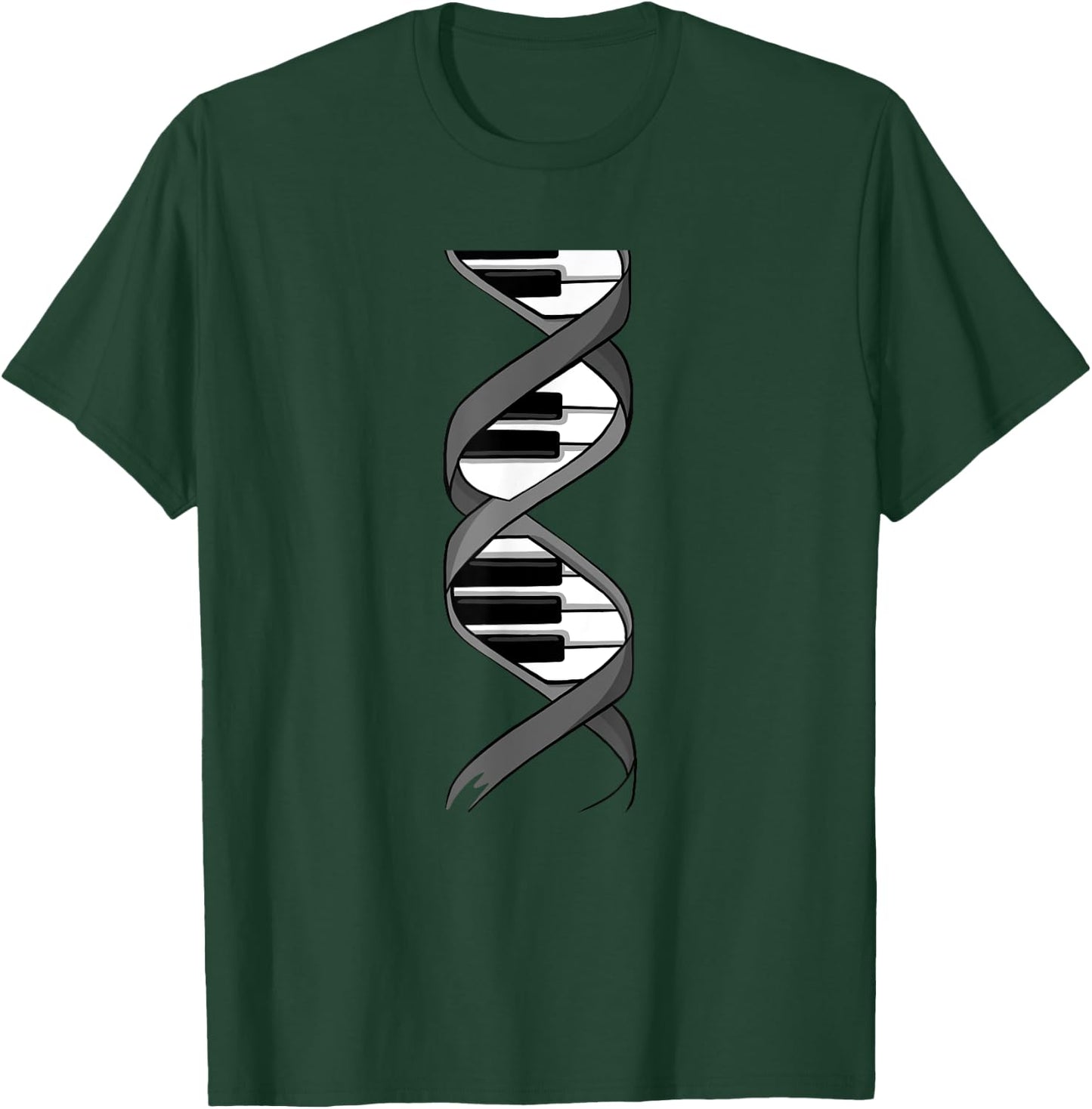 Funny Piano Design Women Keyboard Player Piano Lover T-Shirt - T-Shirt | Forest
