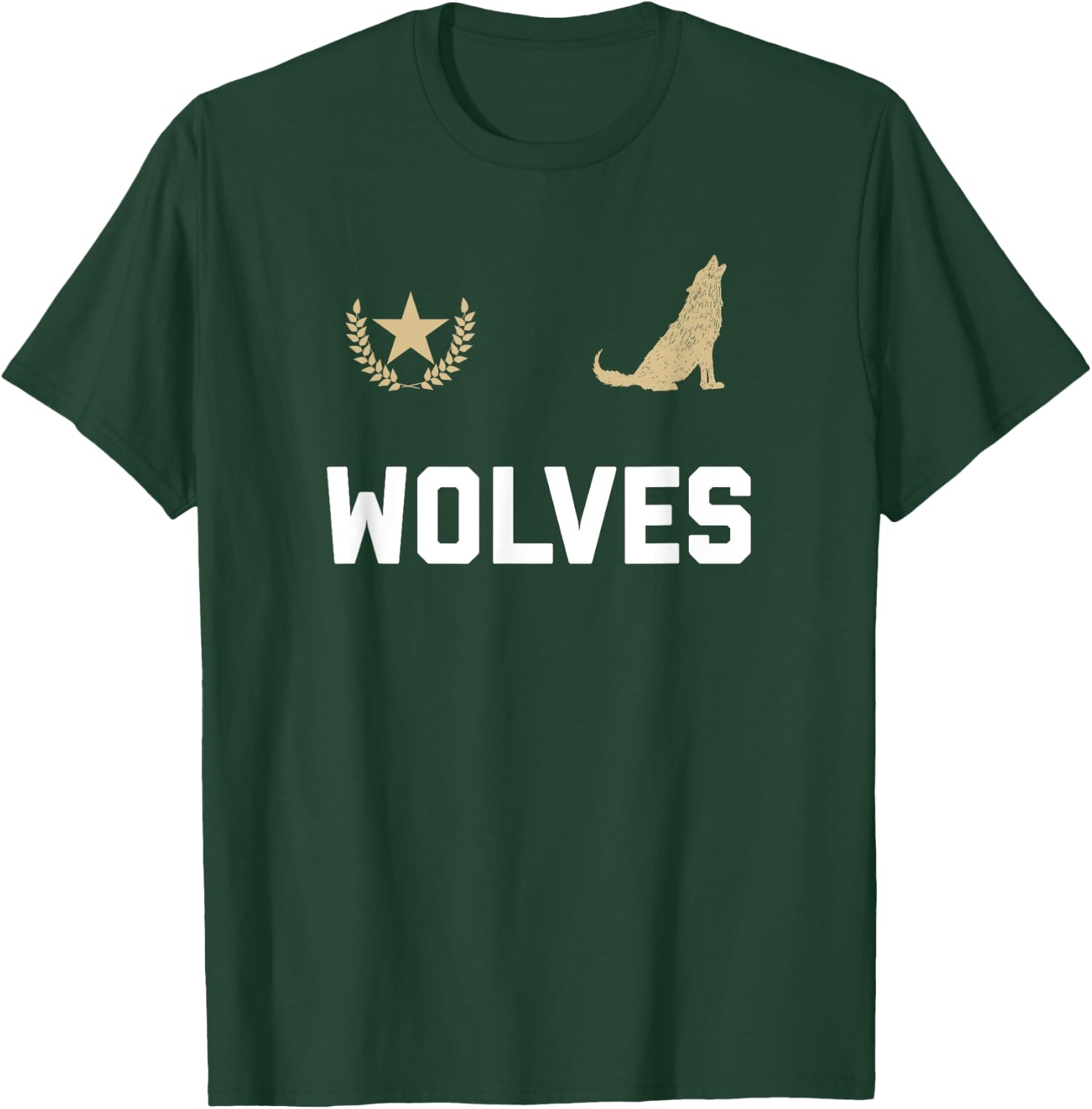 Wolves Soccer Jersey Hat and Kit Co. Vintage Wolves Jersey , -Adults, -Kids, Grey, Small, Short Sleeve, Classic Fit, , Retro Design T-Shirt - T-Shirt | Forest