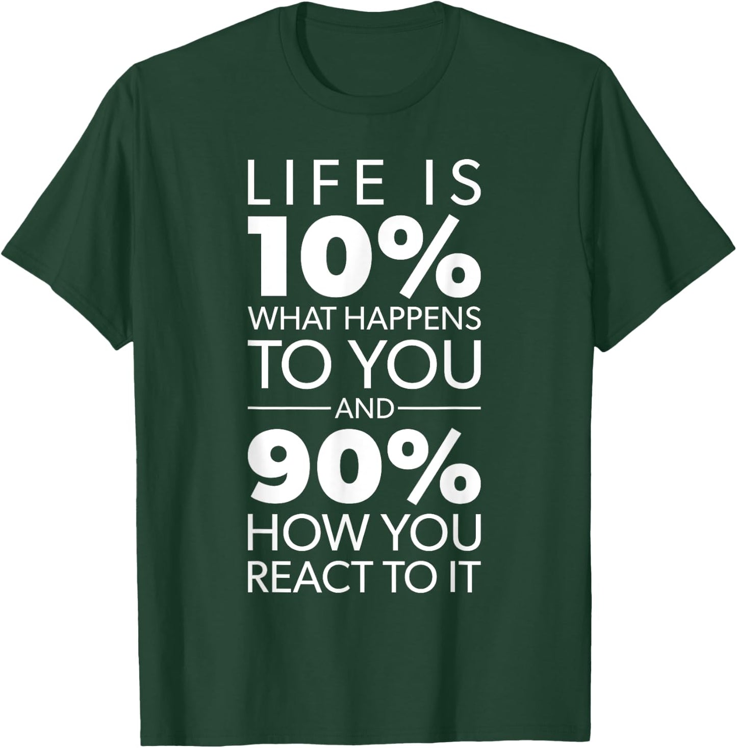 Life Is About What Happens To You vs How You React To It T-Shirt - T-Shirt | Forest