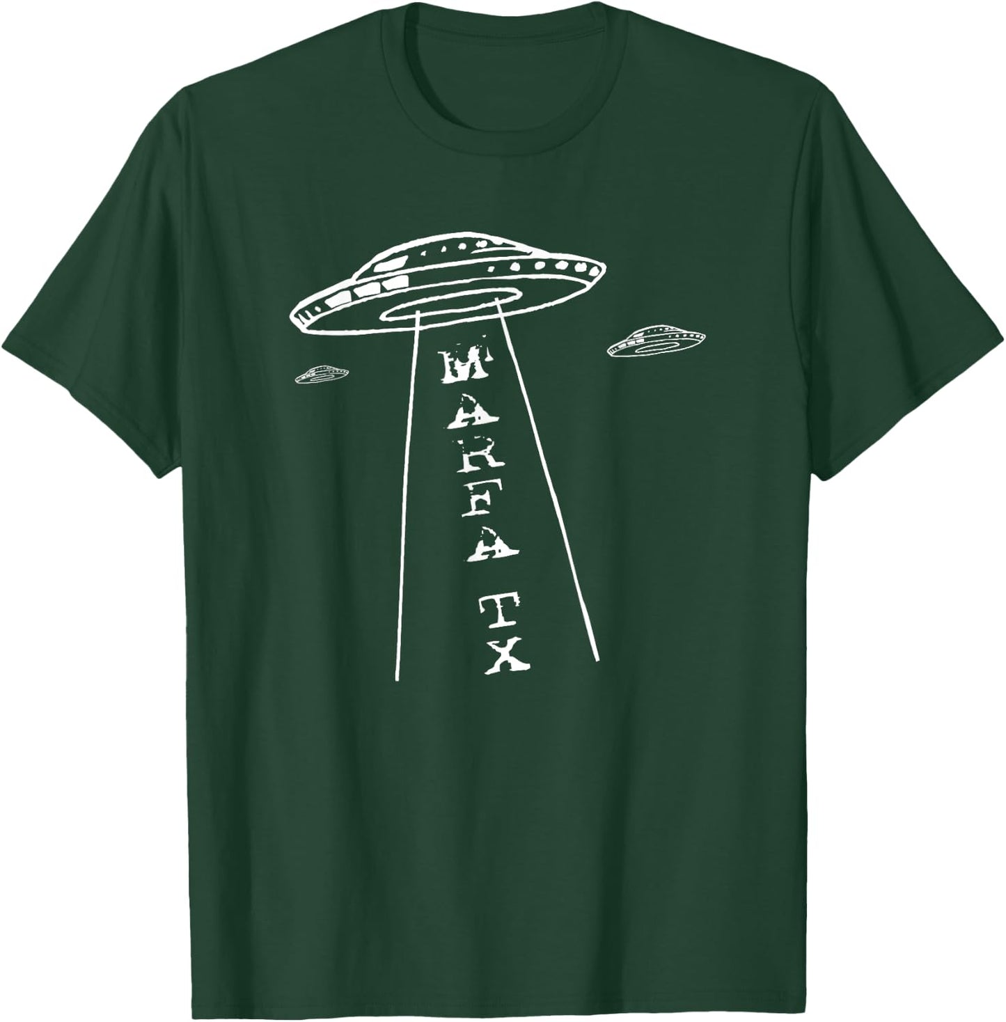 Marfa Texas UFO Lights Tractor Beam Abduction Souvenir T-Shirt - T-Shirt | Forest