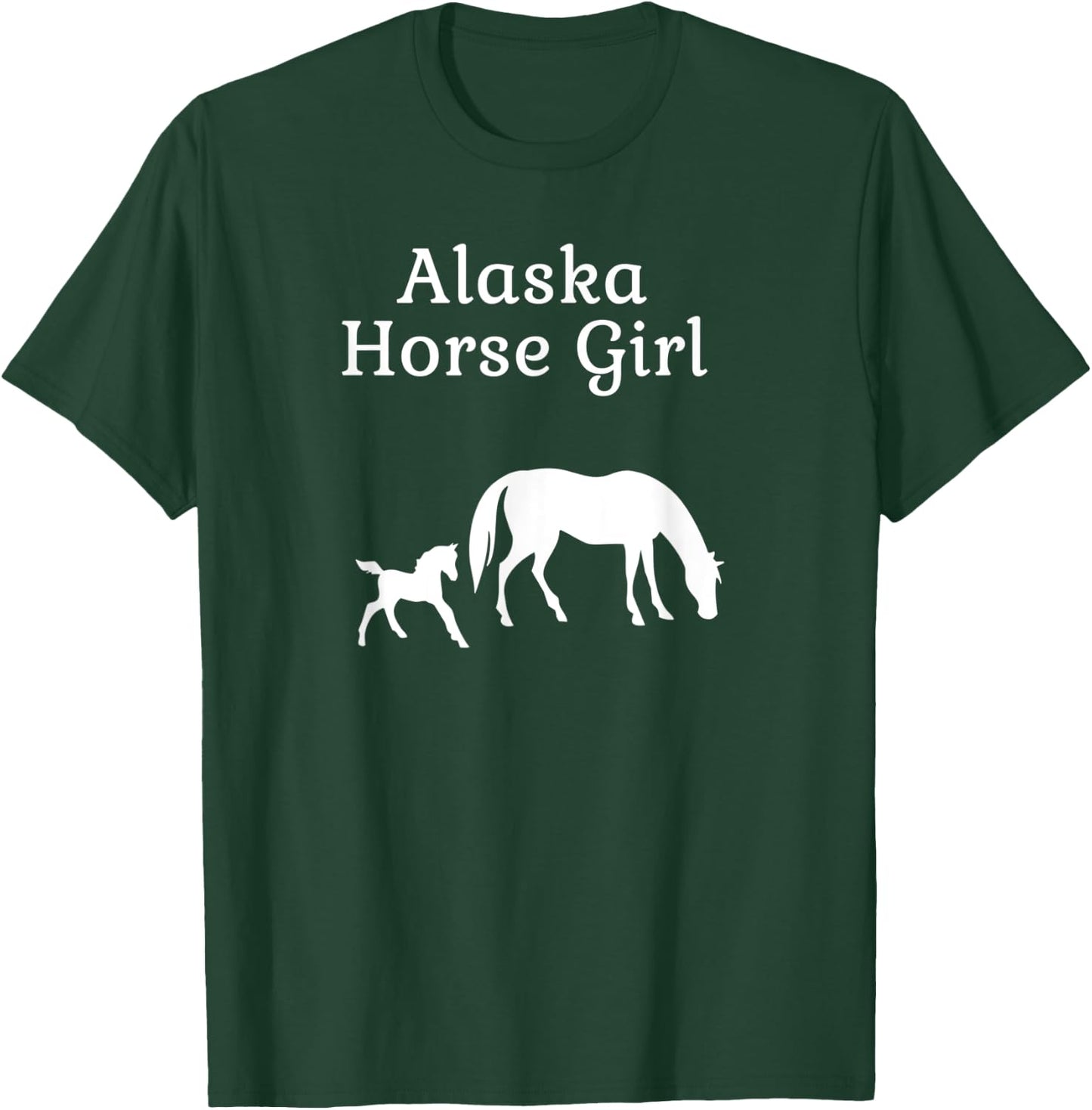 Women's Alaska Horse T-Shirt - T-Shirt | Forest