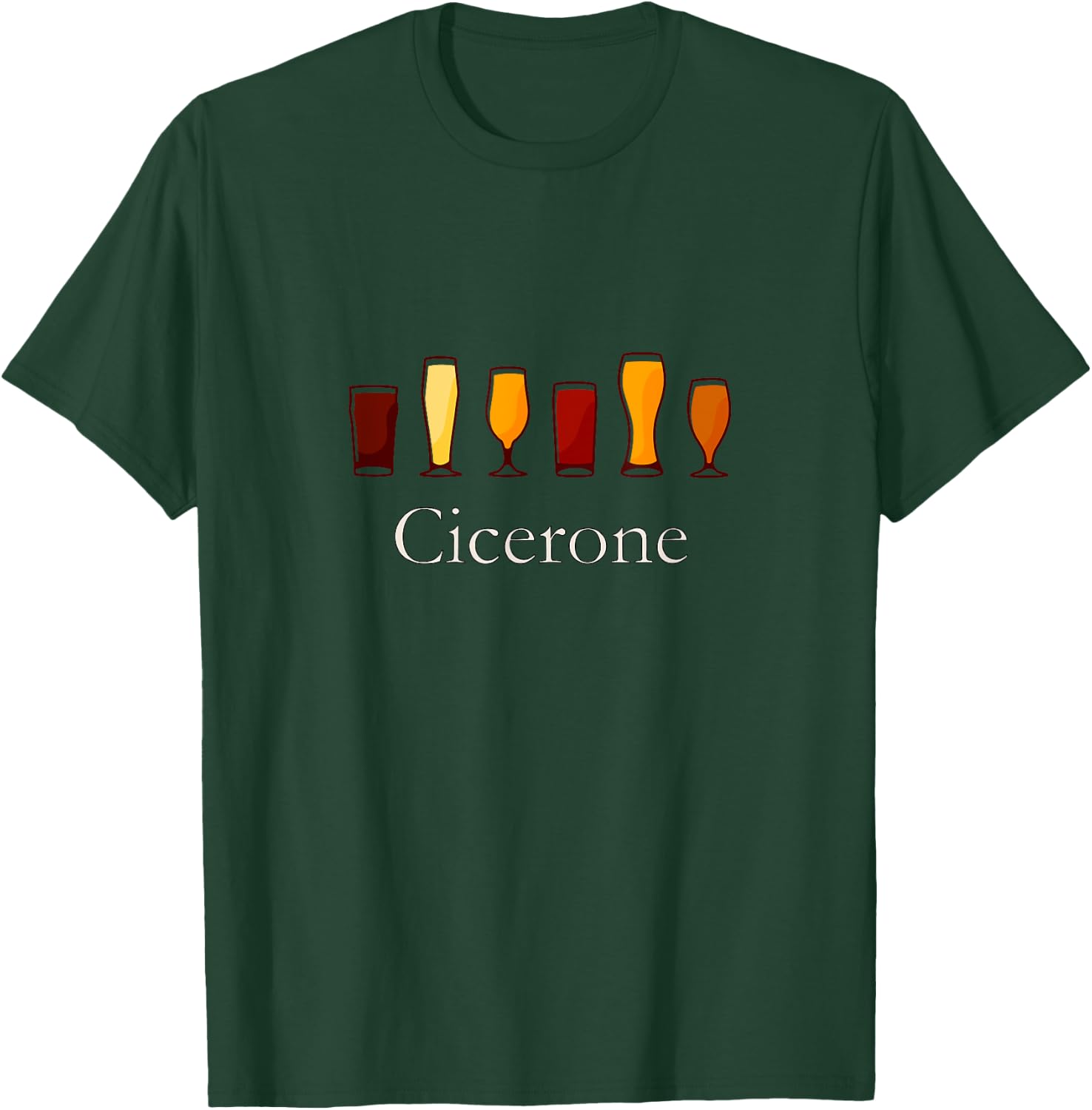 Cicerone - Beer Sommelier For Craft Beer Drinking T-Shirt - T-Shirt | Forest