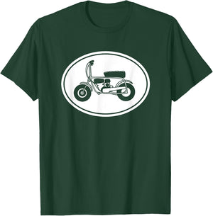 Vintage Mini Bike, Minibike Graphic T-Shirt - T-Shirt | Forest