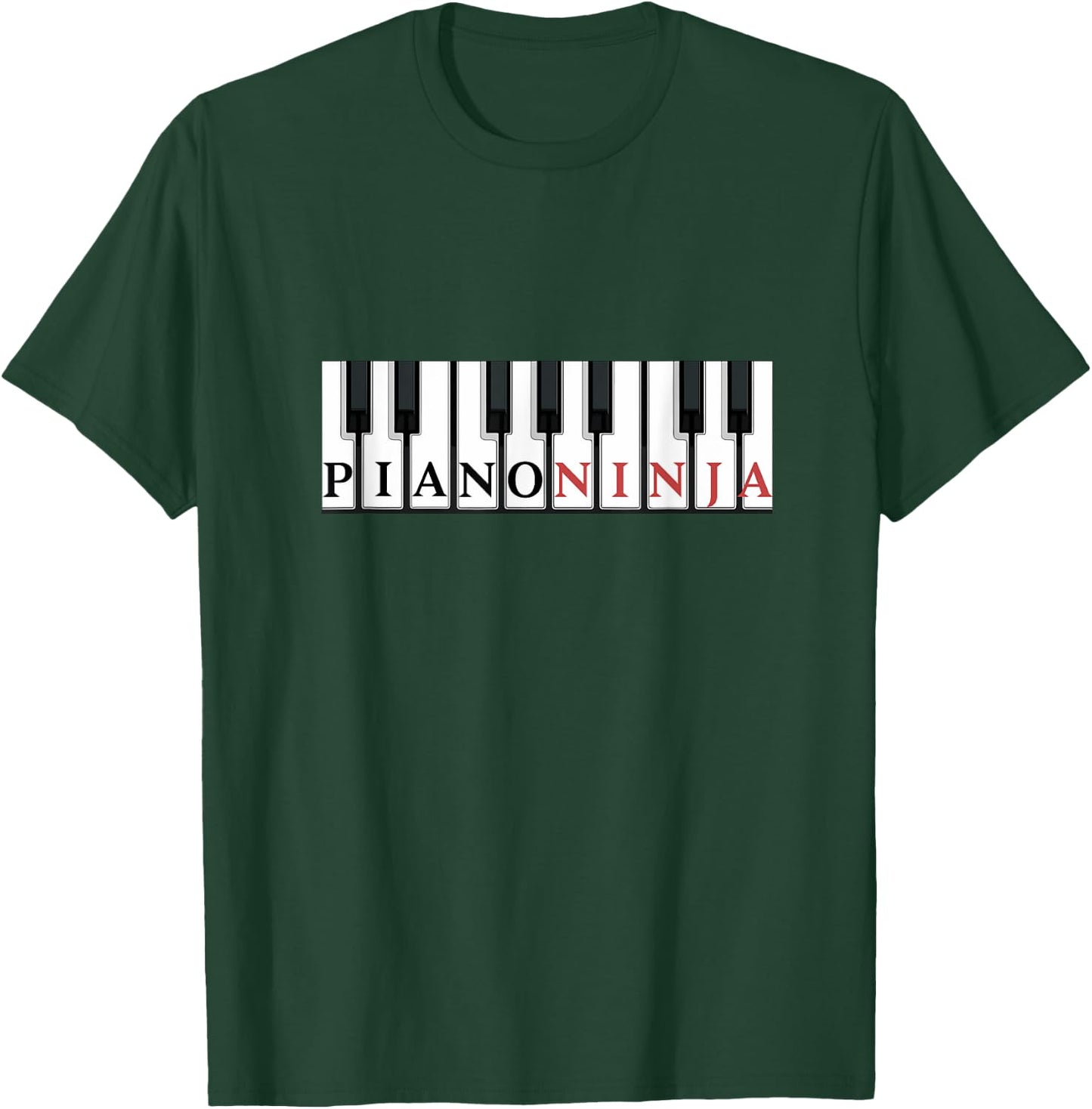 Piano Player Shirt - Piano Ninja T-Shirt - T-Shirt | Forest