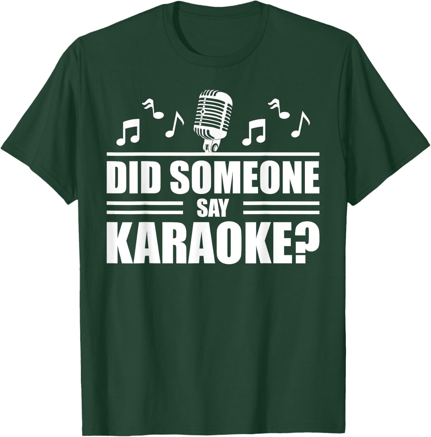 Funny Karaoke Designs Women Singing Music Lovers T-Shirt - T-Shirt | Forest