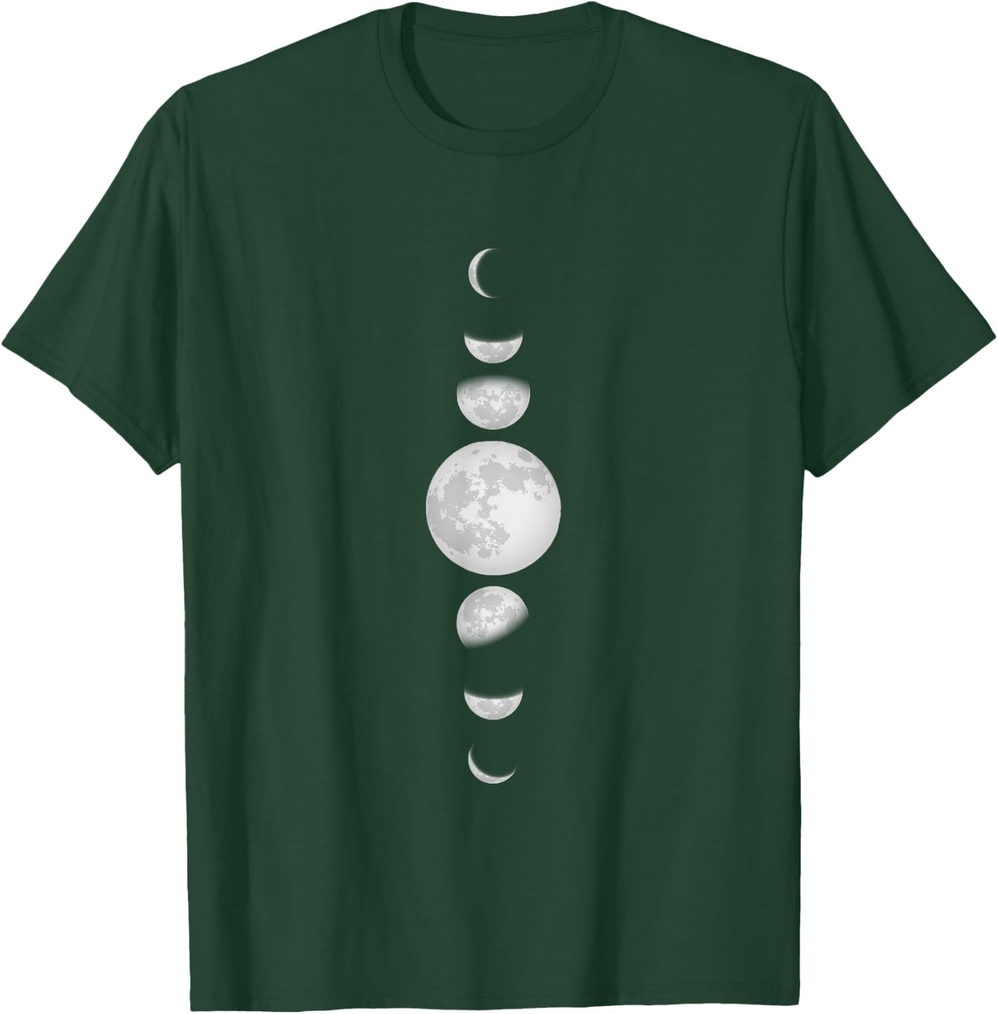 Moon phases Moon phase cycle Half moon Full moon T-Shirt - T-Shirt | Forest