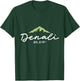 Denali Mountain Peak Elevation National Park Men Women Kids T-Shirt - T-Shirt | Forest