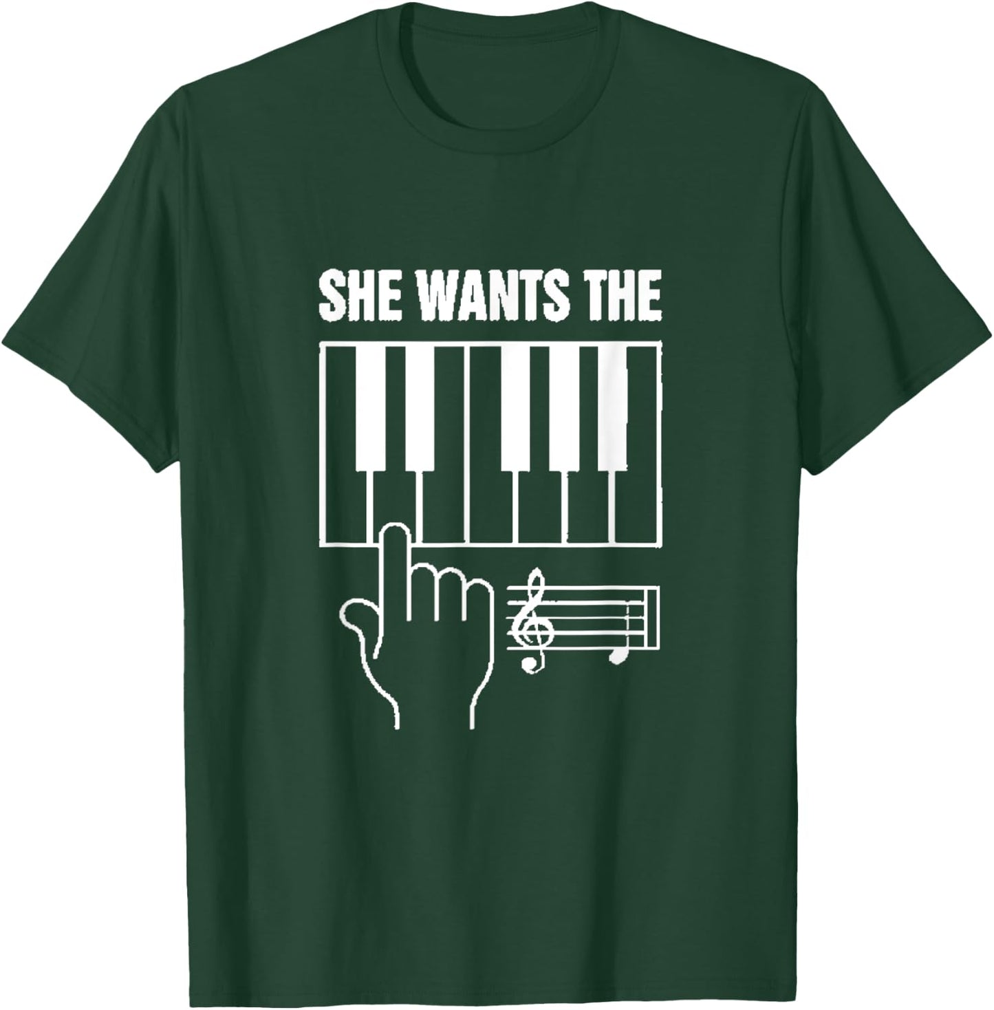 She wants the D piano note shirt T-Shirt - T-Shirt | Forest