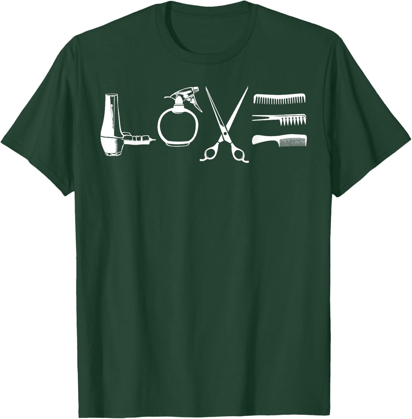 Cool Hairdresser Women Beautician Cosmetology Barber T-Shirt - T-Shirt | Forest