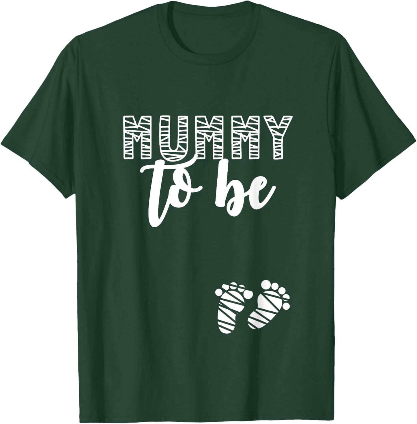 Halloween Pregnancy Announcement Mummy To Be Fall Autumn T-Shirt - T-Shirt | Forest