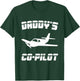 Kids Daddy's Co-pilot Boy Girl Kid Birthday Plane Lover Gift T-Shirt - T-Shirt | Forest