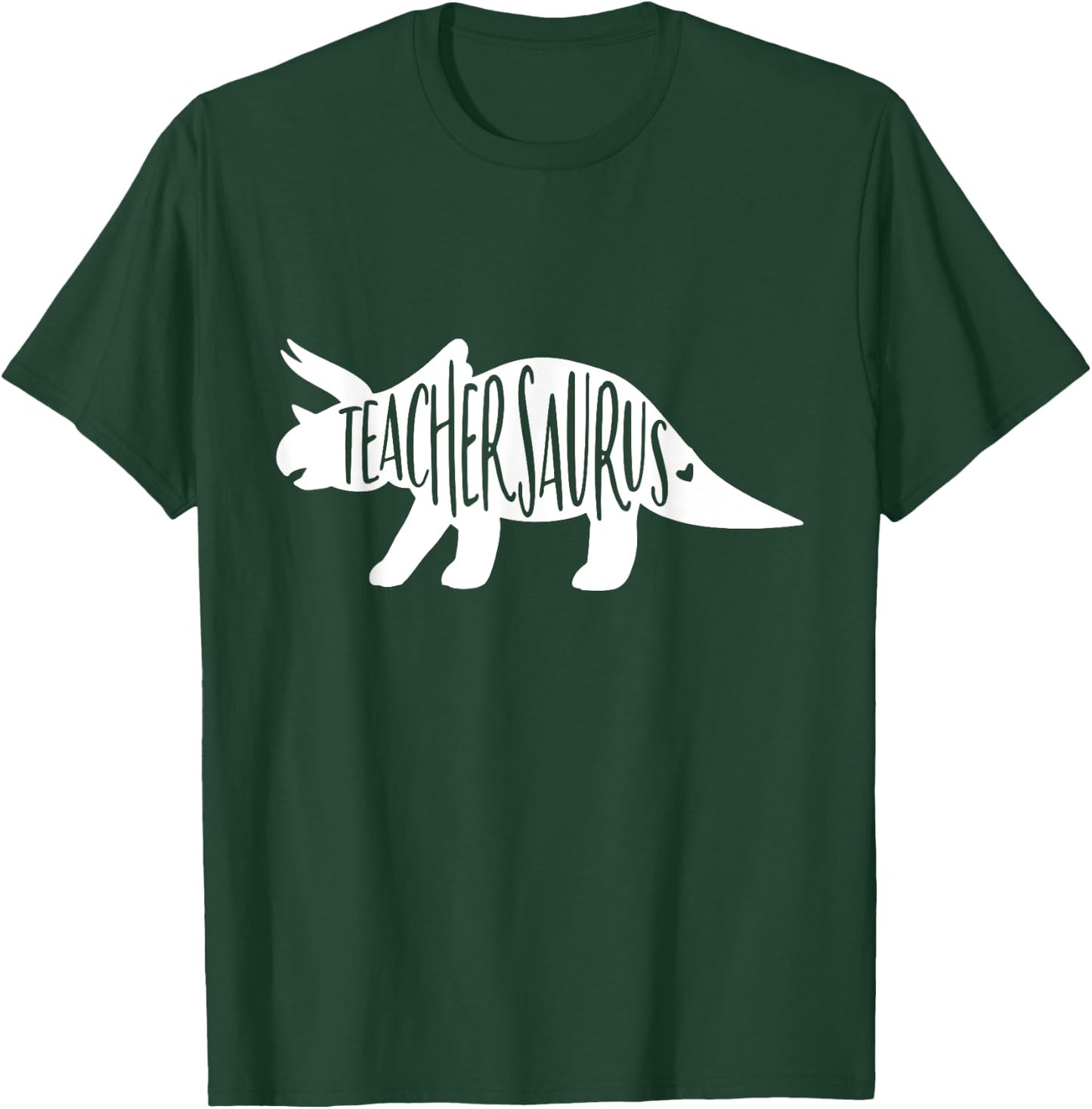 Teachersaurus Like A Normal Teacher Awesome Dinosaur Teacher Men Women Girls Kids T-Shirt - T-Shirt | Forest