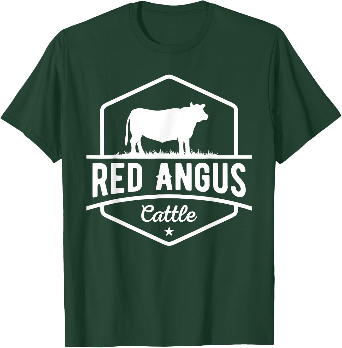 Cow Farmer - Red Angus Cattle T-Shirt - T-Shirt | Forest