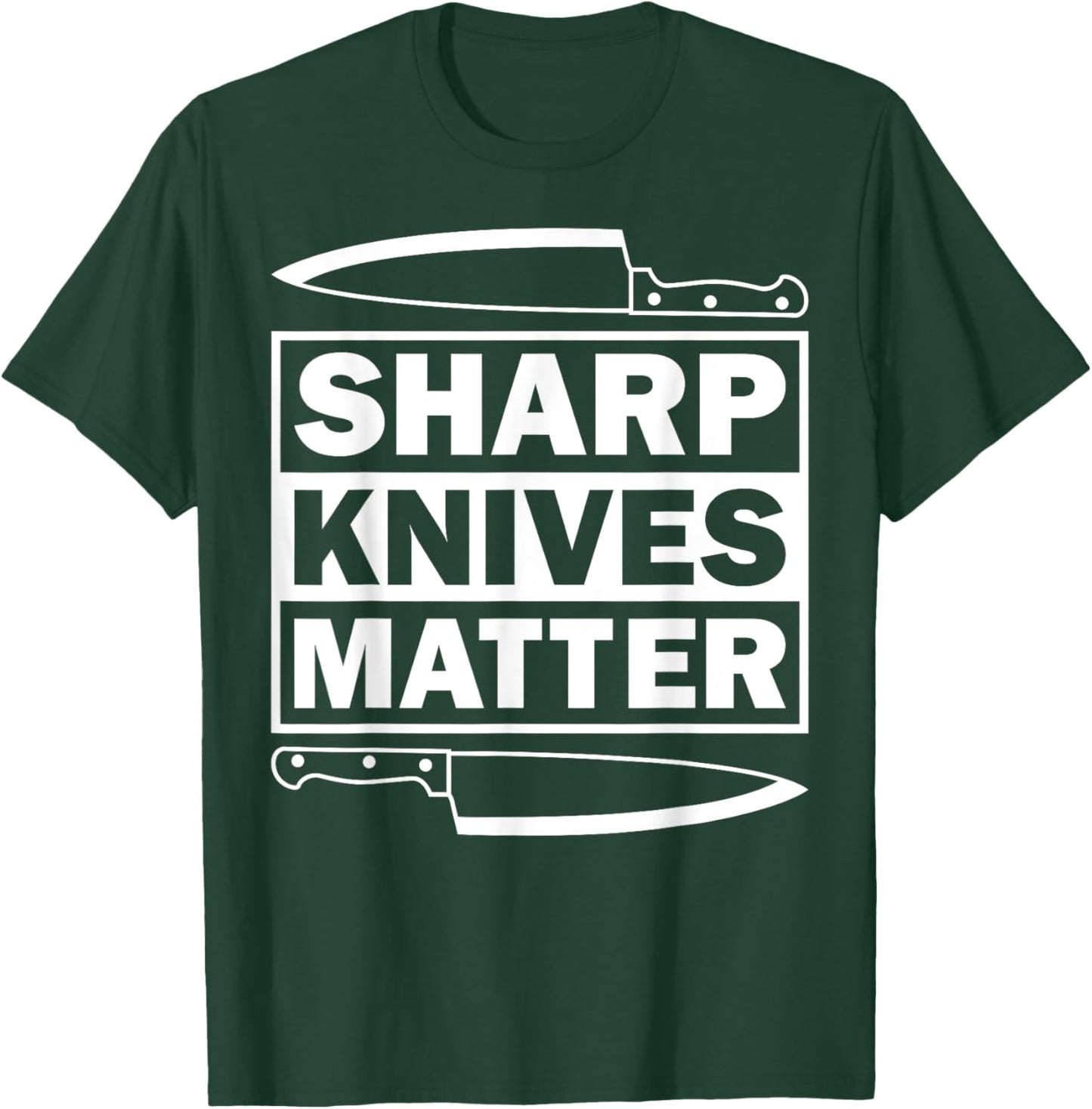 Funny Cooking Gift Women Culinary Chef Knife Lovers T-Shirt - T-Shirt | Forest