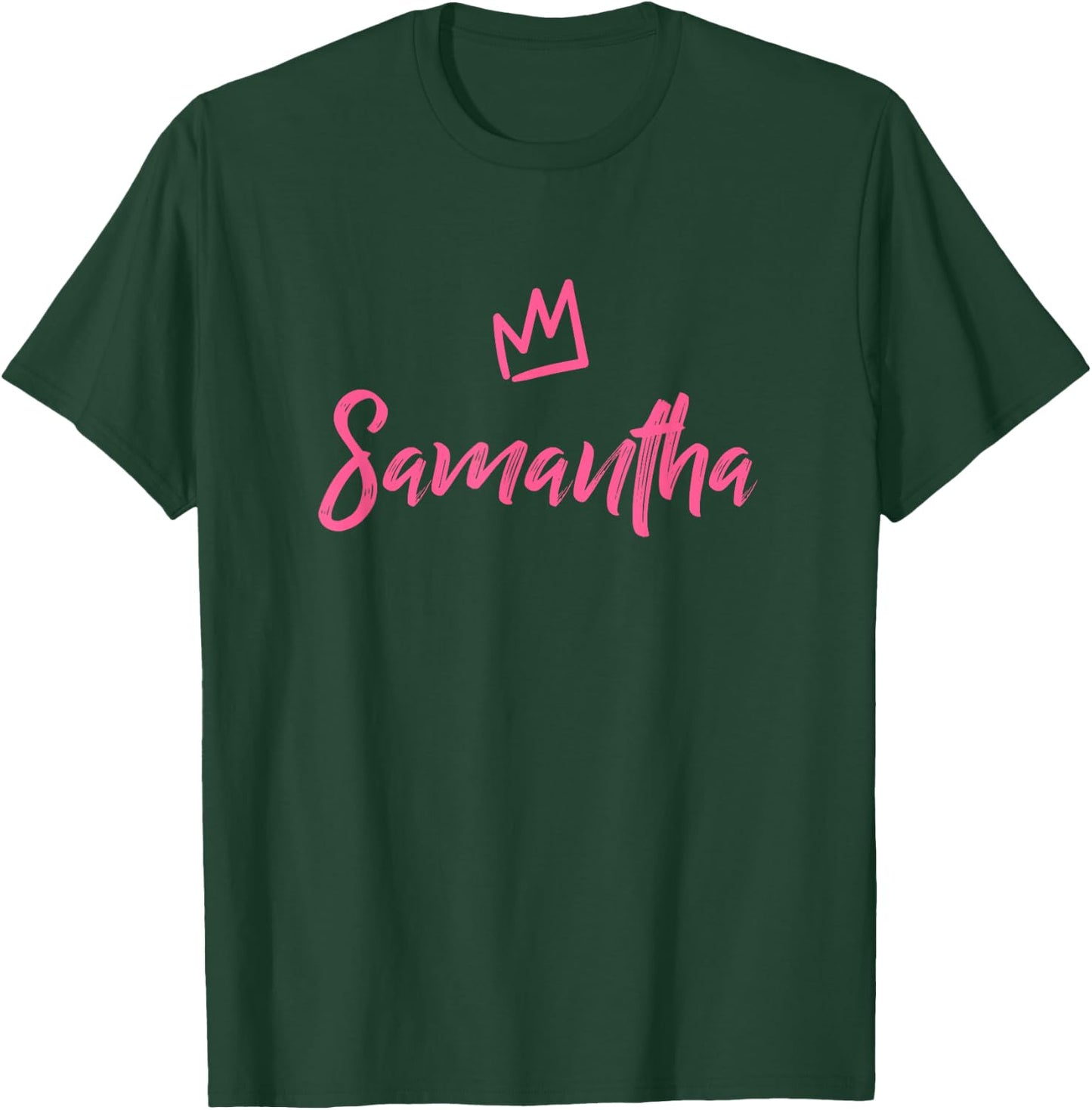 Samantha the Queen / Pink Crown Called Samantha T-Shirt - T-Shirt | Forest