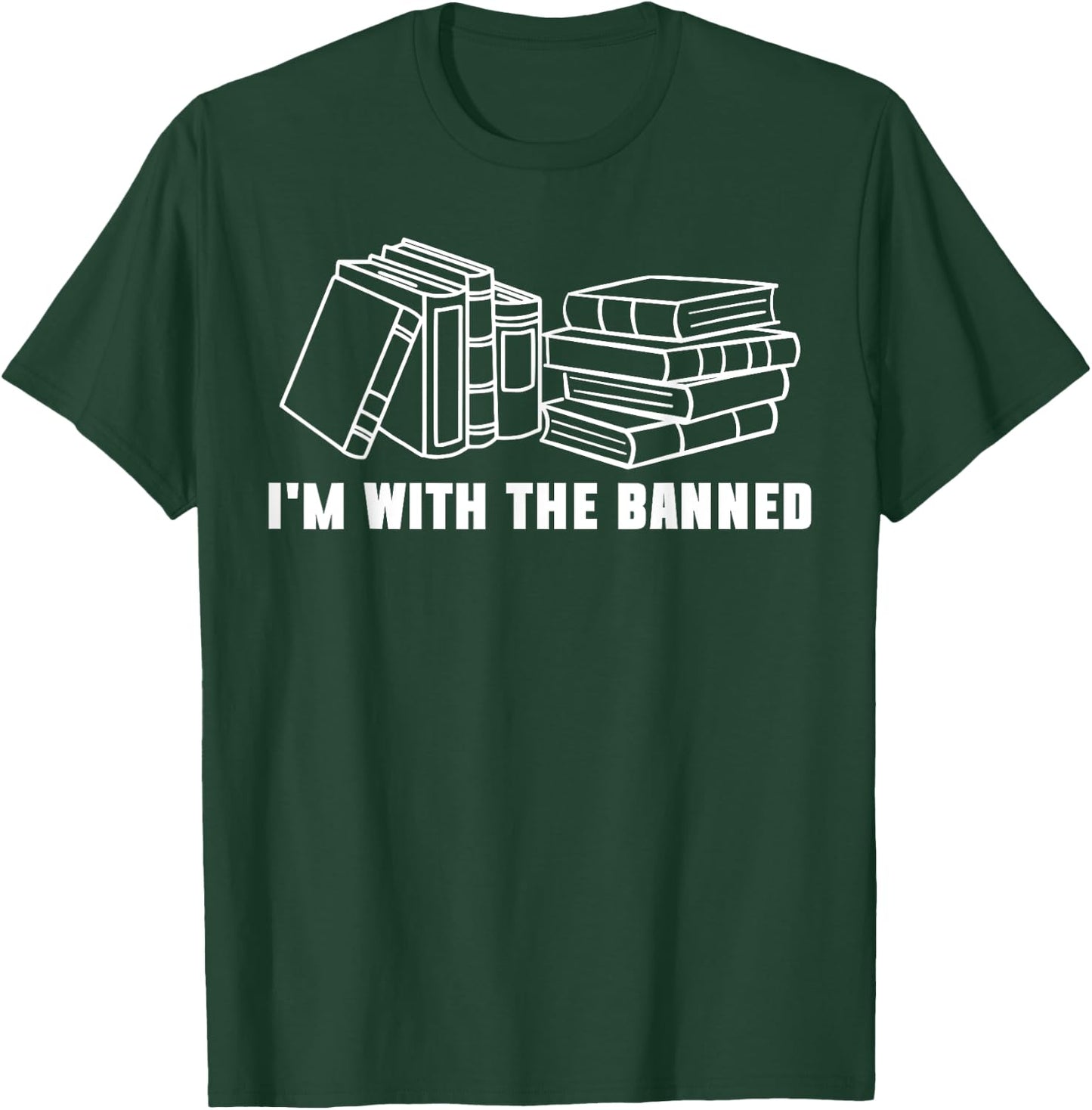 I'm with The Banned Books Bookworm Reading T-Shirt - T-Shirt | Forest