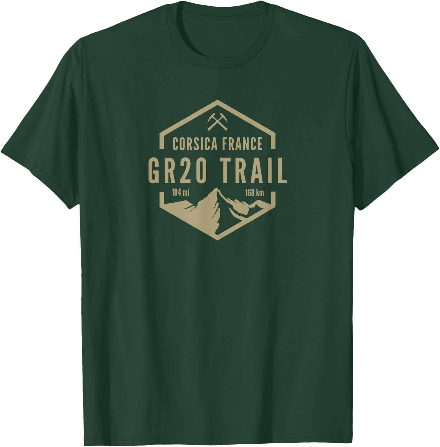 Corsica France GR20 Trail T-Shirt - T-Shirt | Forest