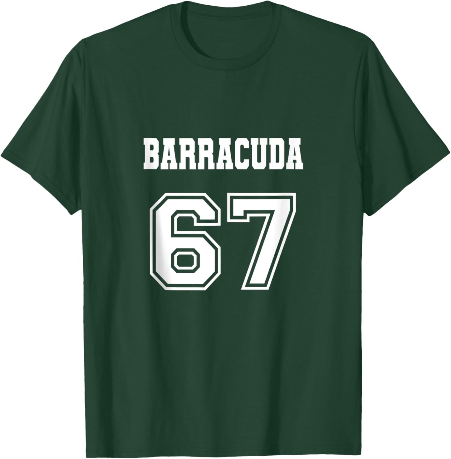 Jersey Style Barracuda 67 1967 Old School Muscle Car Fishing T-Shirt - T-Shirt | Forest
