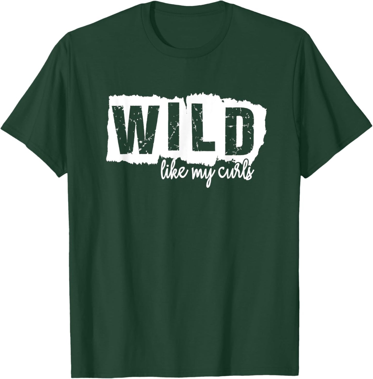 AS Wild Hair Curls Curly Crazy Child Adult T-Shirt - T-Shirt | Forest