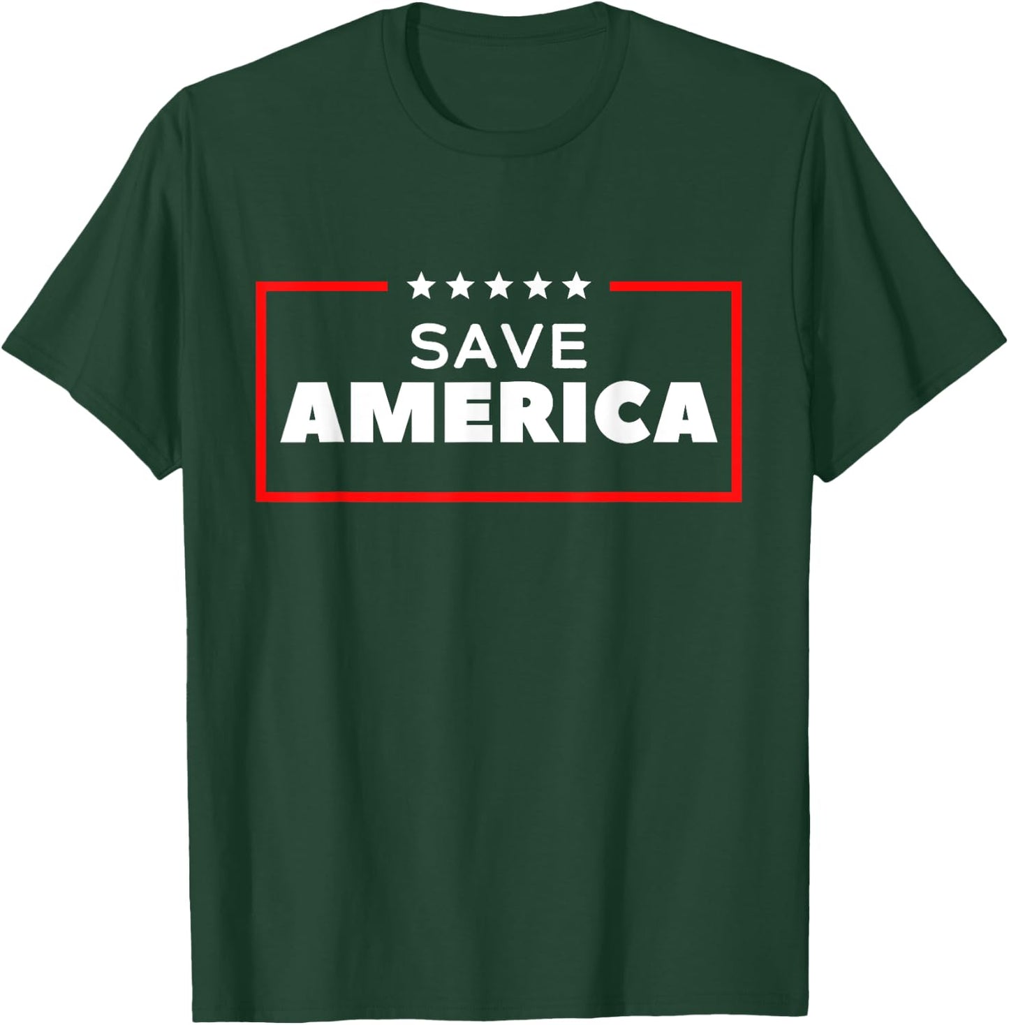 Save America USA American Patriot T-Shirt - T-Shirt | Forest