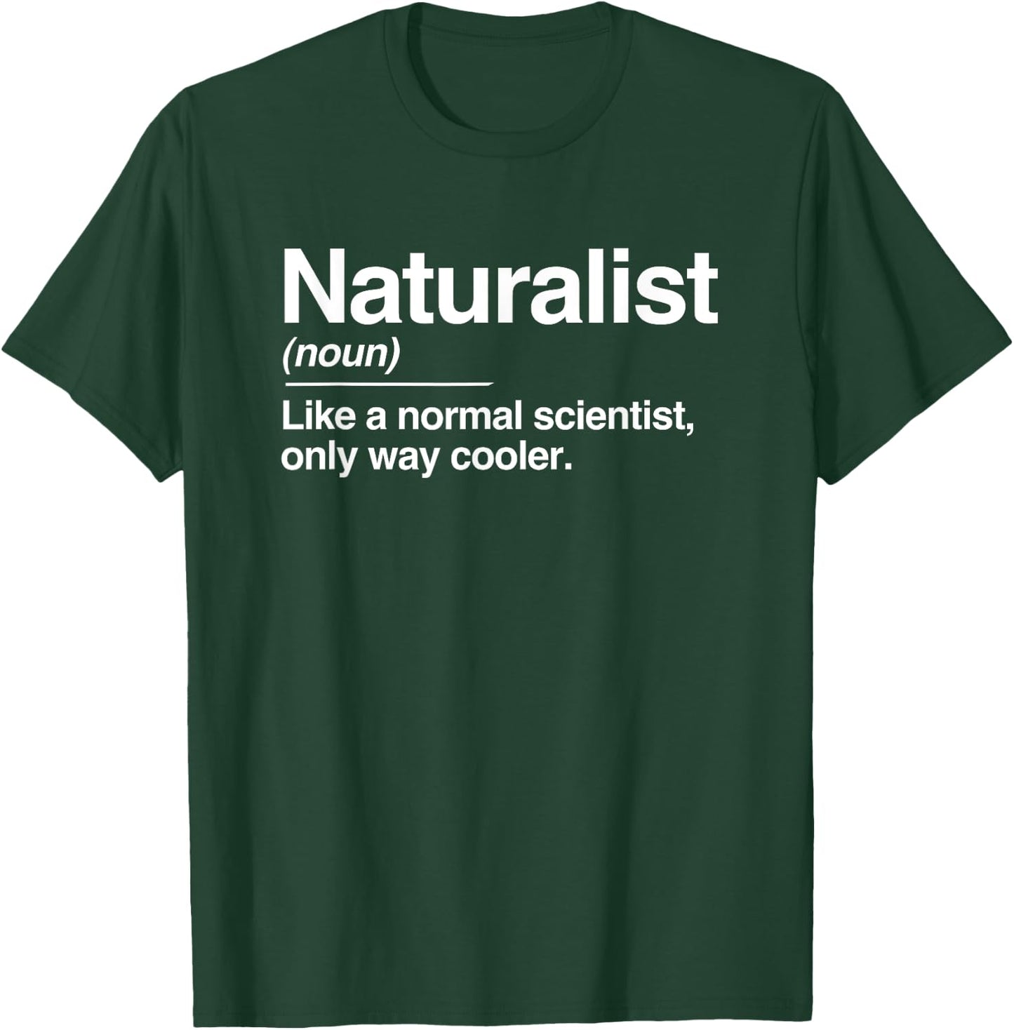 Naturalist Typography Definition Shirts -Adults, Kids Black Humorous-Themed- Small T-Shirt - T-Shirt | Forest