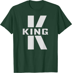 King Costume Letter K Matching Couples Gifts Q for Queen T-Shirt - T-Shirt | Forest