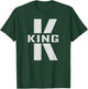 King Costume Letter K Matching Couples Gifts Q for Queen T-Shirt - T-Shirt | Forest