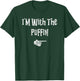 I'm With Puffin Bird Halloween Costume Funny Couple Matching T-Shirt - T-Shirt | Forest