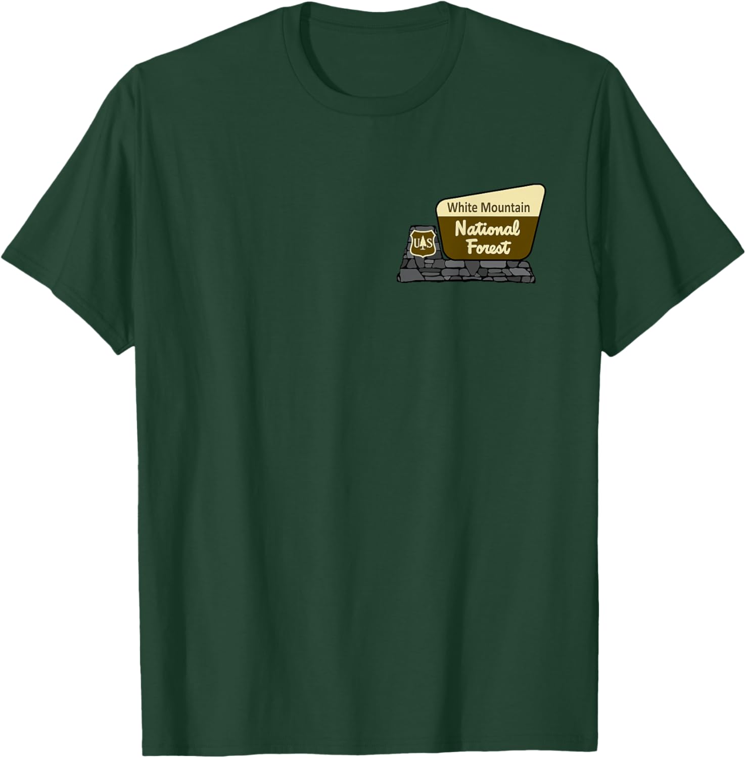 White Mountain National Forest Sign T-Shirt - T-Shirt | Forest