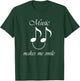 Music Funny Saying Singer Music Teacher Women Girls Kids T-Shirt - T-Shirt | Forest