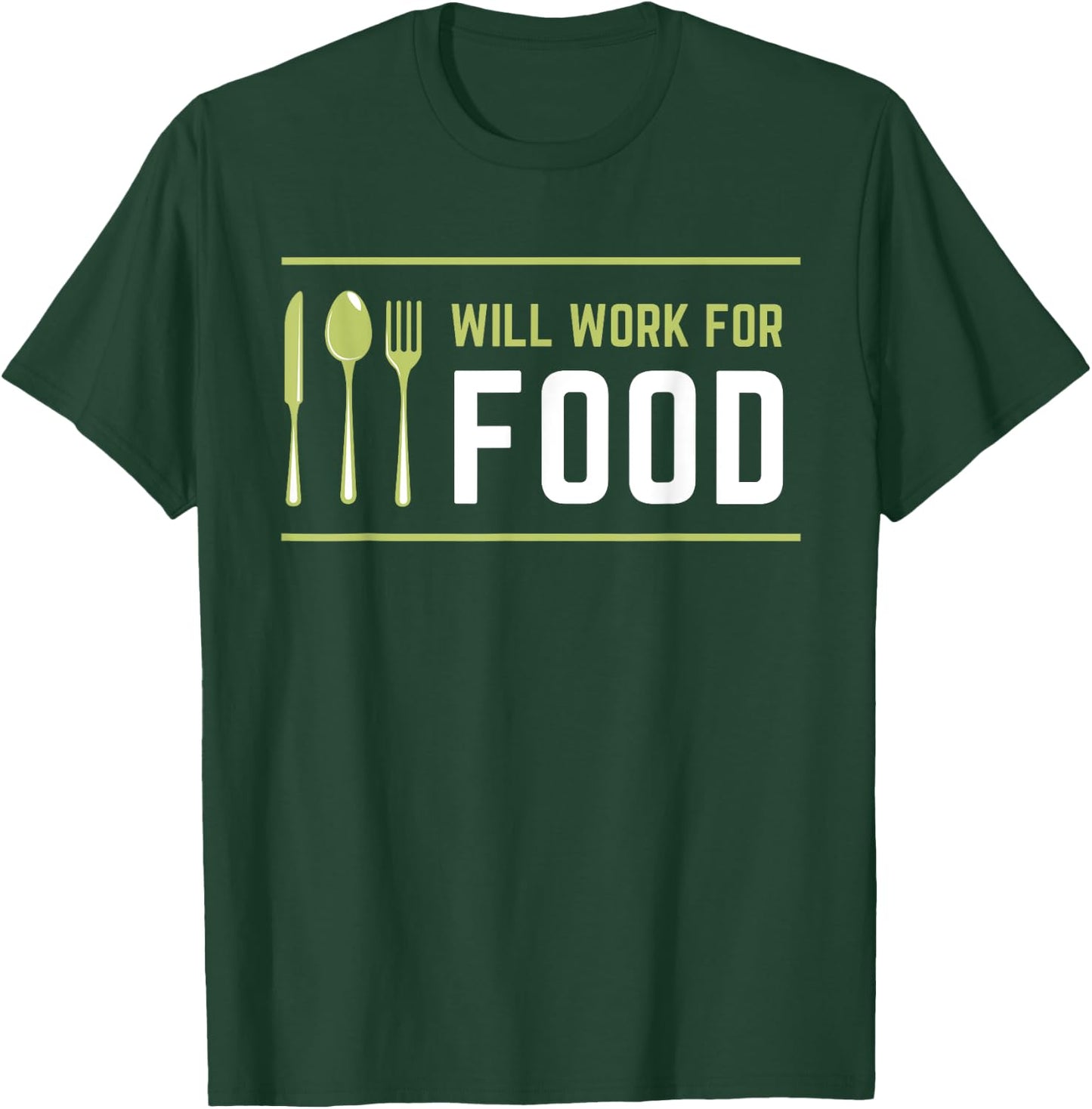 Funny Foodie Dad Gift Friend Foodie Gift Men Women T-Shirt - T-Shirt | Forest