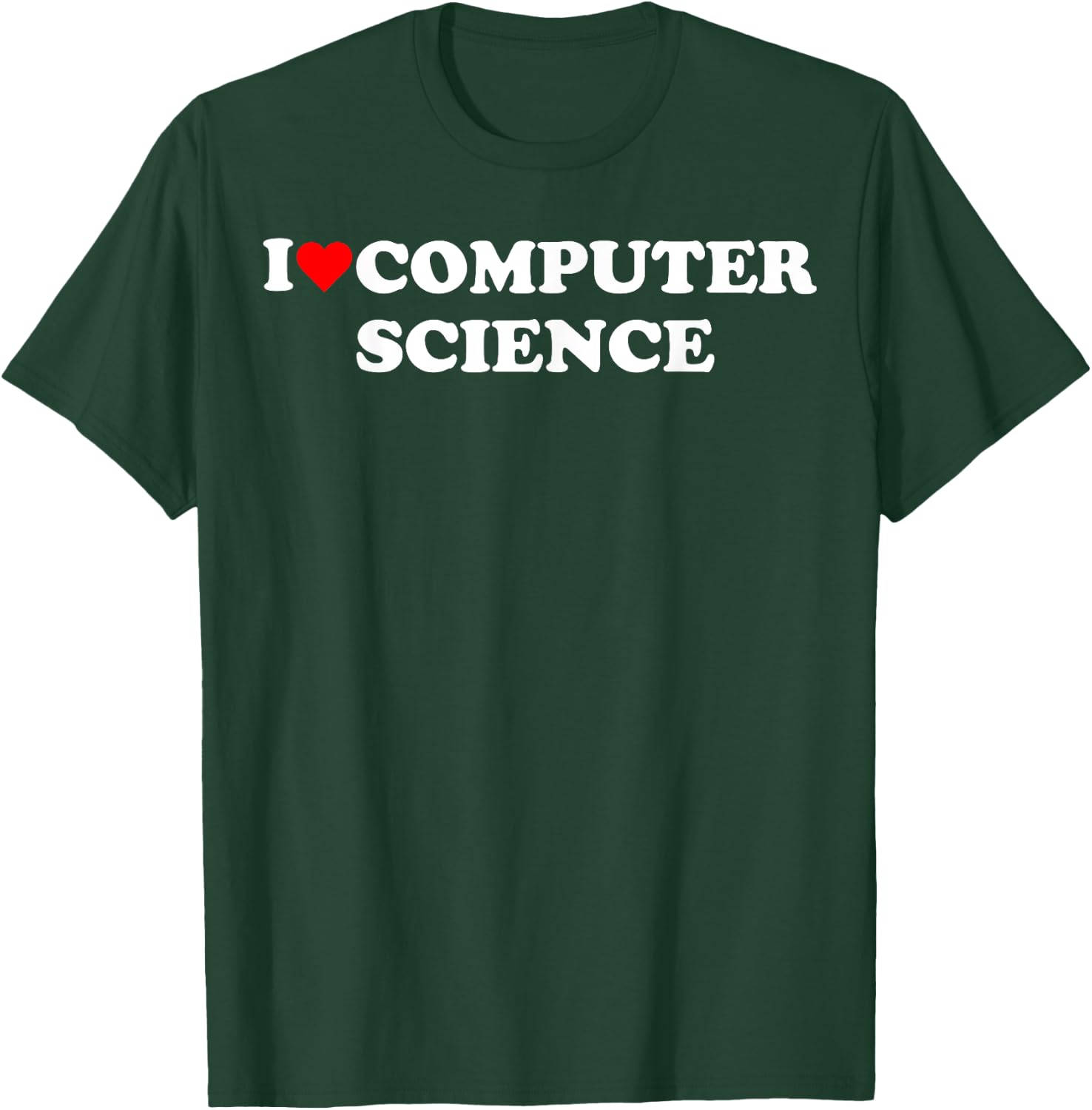 I heart computer science I love computer science programmer T-Shirt - T-Shirt | Forest