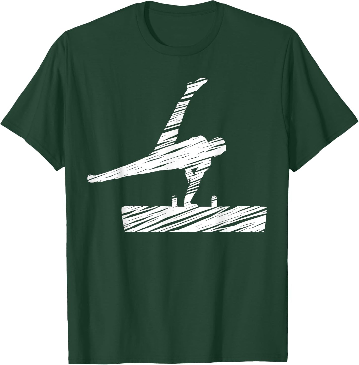 Motif gymnastics gymnast gymnastics fan vintage T-Shirt - T-Shirt | Forest
