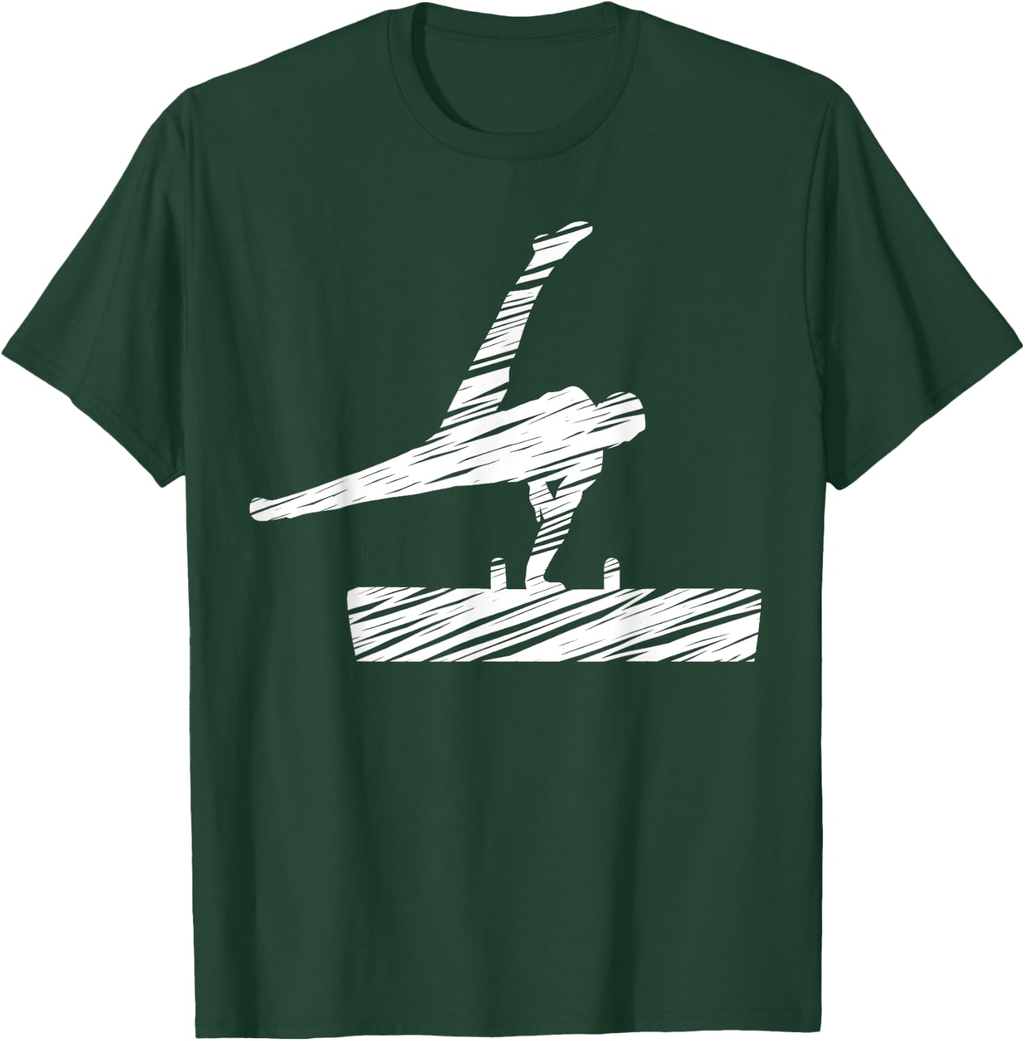 Motif gymnastics gymnast gymnastics fan vintage T-Shirt - T-Shirt | Forest