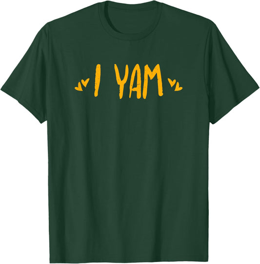 I Yam She's My Sweet Potato Pun Matching Set Couples I Yam T-Shirt - T-Shirt | Forest