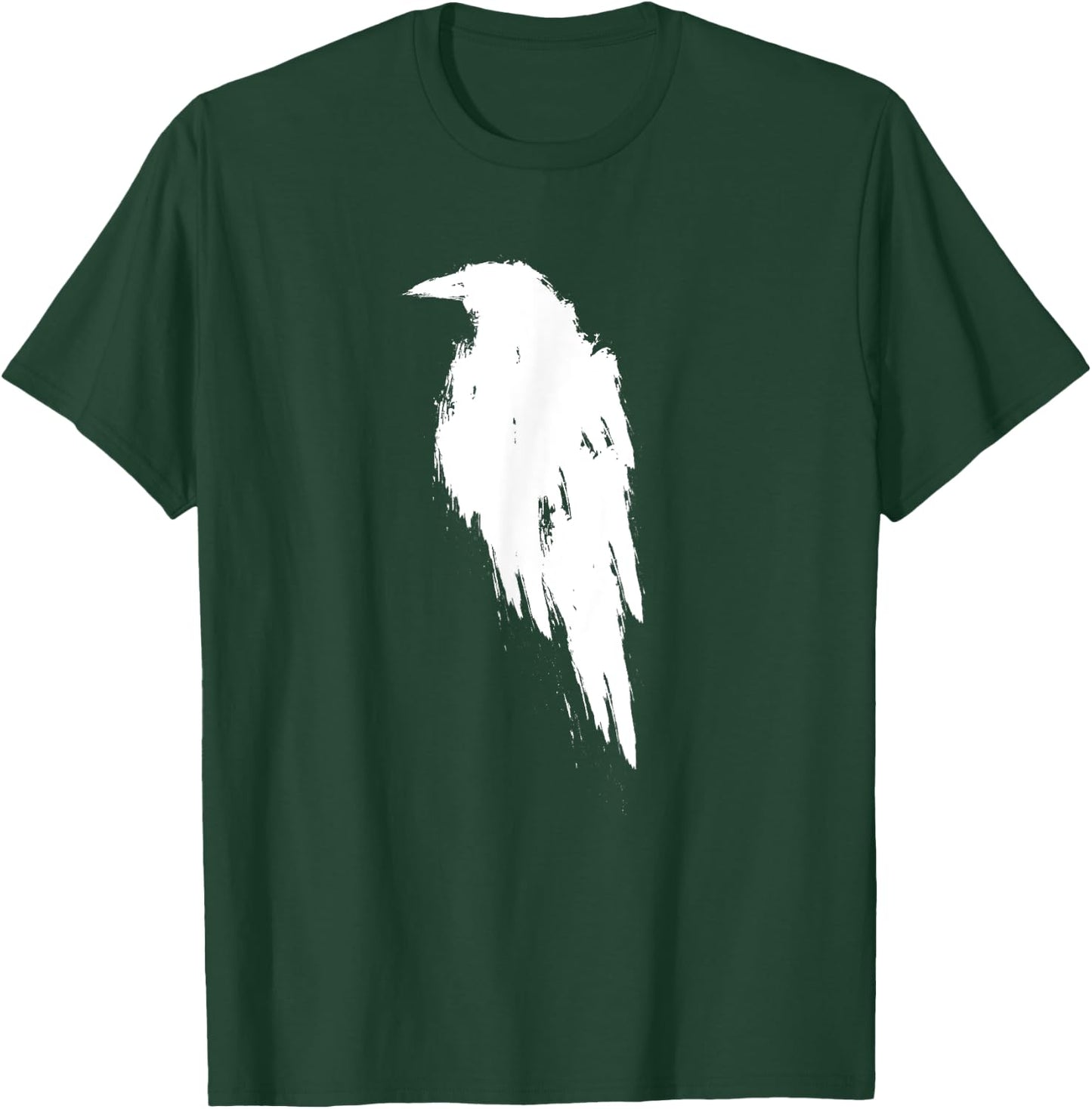 Retro Vintage White Raven Crow T-Shirt - T-Shirt | Forest
