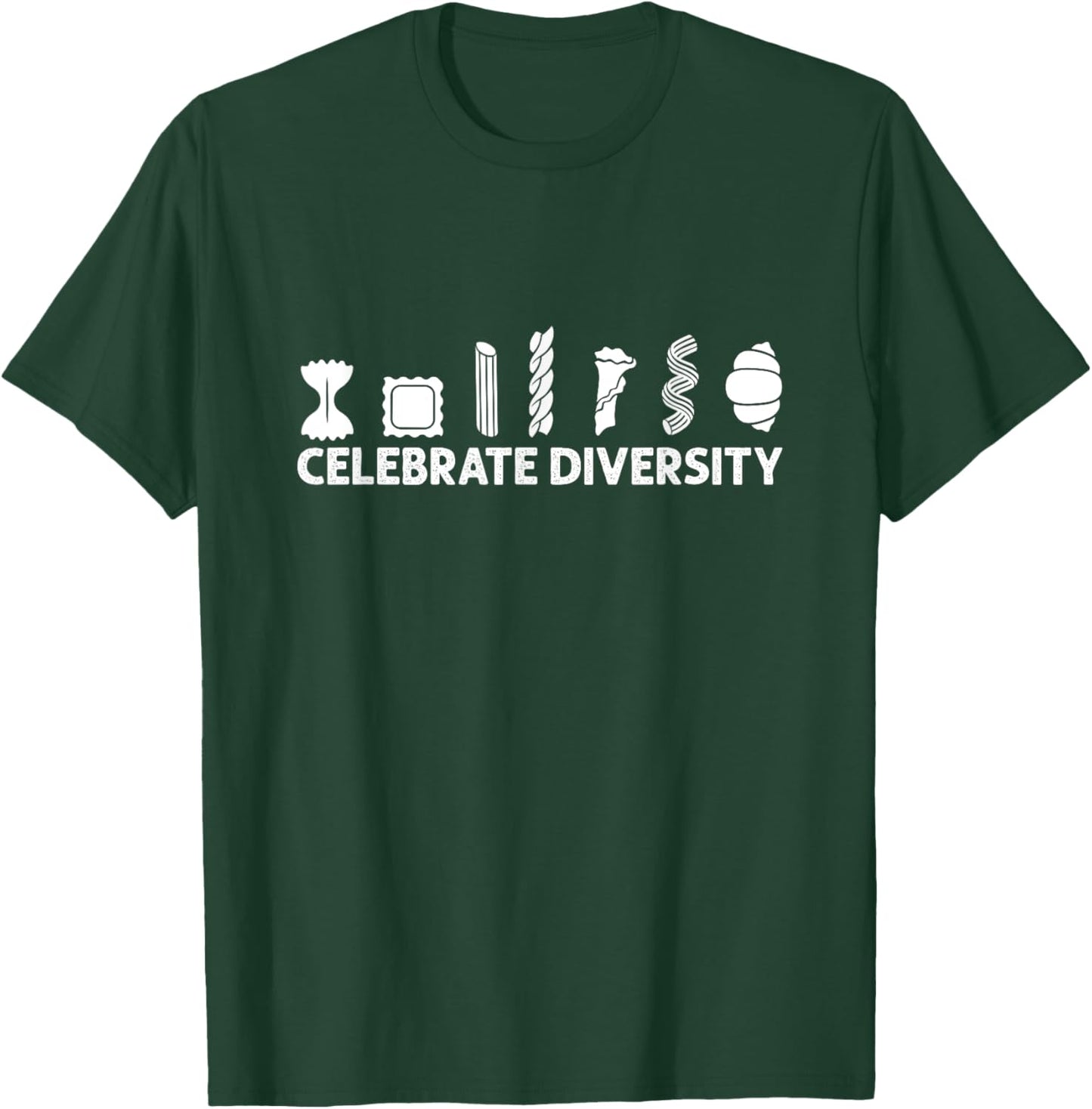 Celebrate Diversity - Funny Pasta Lover T-Shirt - T-Shirt | Forest