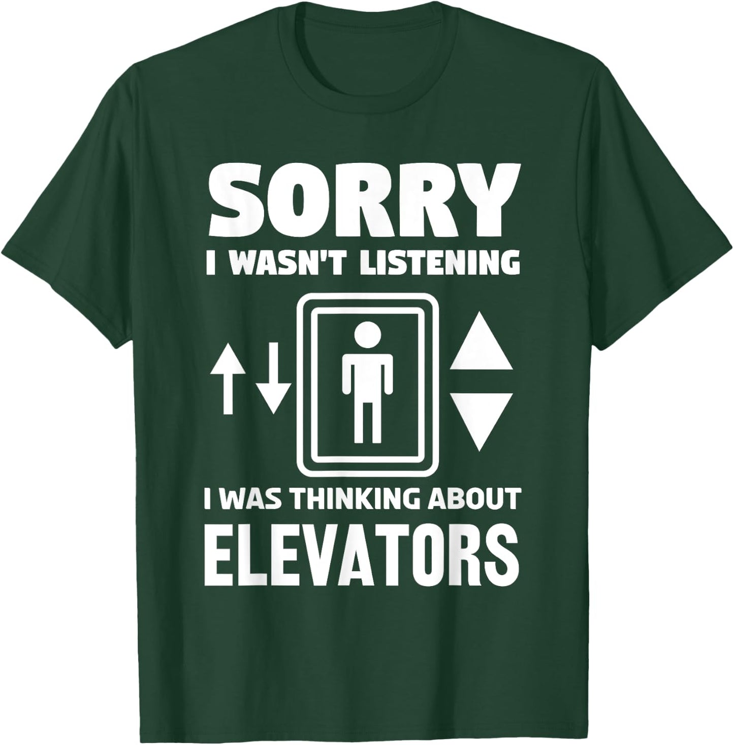 Cool Elevator Art Men Women Inspector Mechanic Maintenance T-Shirt - T-Shirt | Forest
