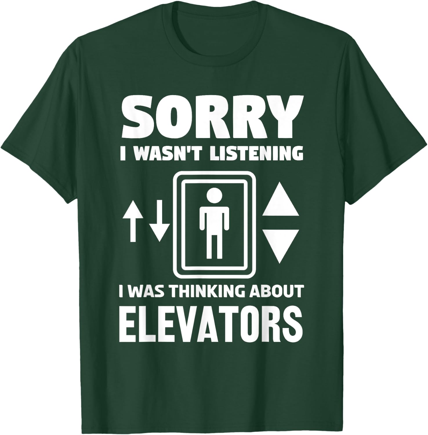 Cool Elevator Art Men Women Inspector Mechanic Maintenance T-Shirt - T-Shirt | Forest