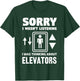Cool Elevator Art Men Women Inspector Mechanic Maintenance T-Shirt - T-Shirt | Forest