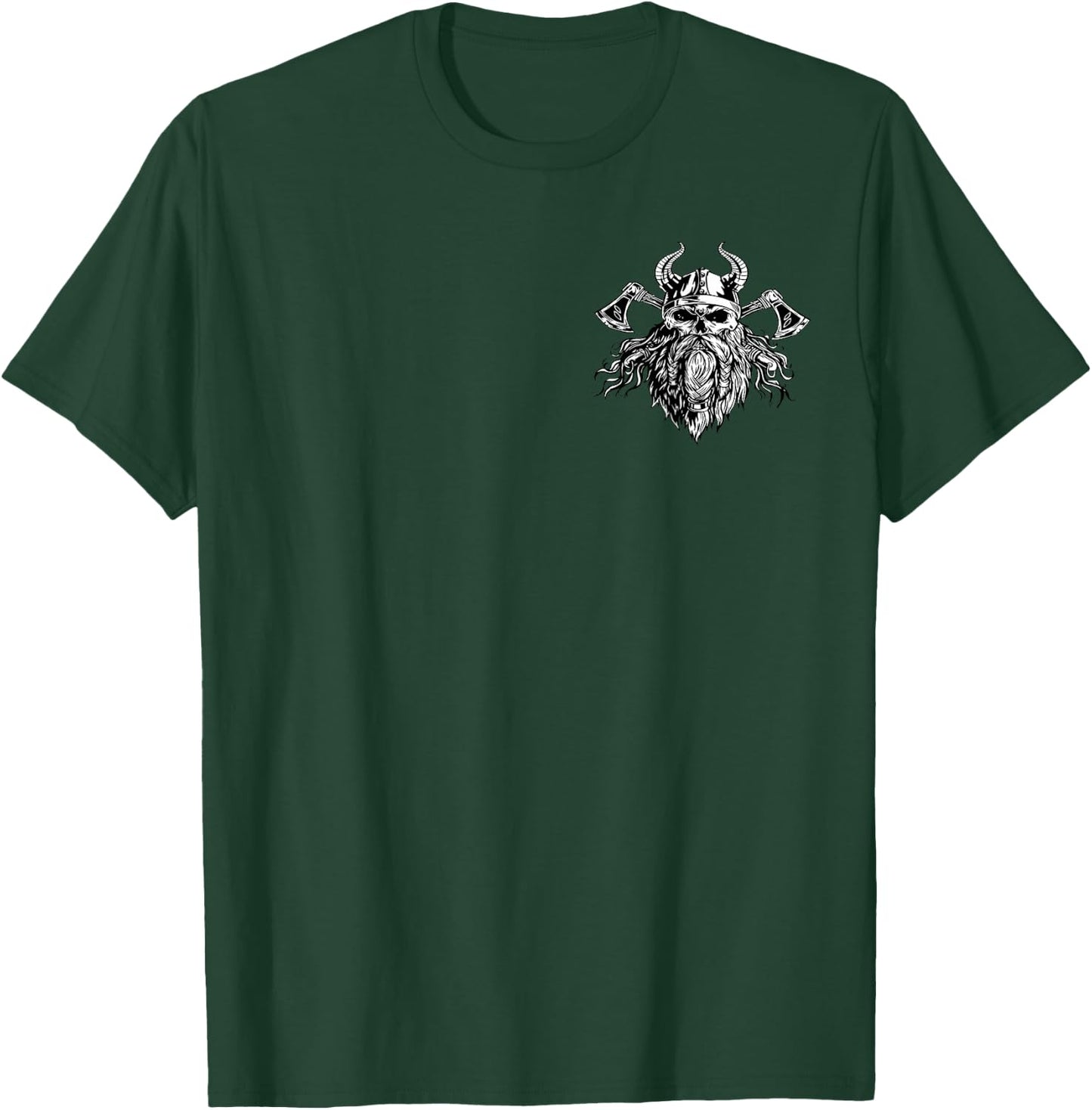 Viking Warrior Valhalla Norse Pagan Nordic Mythology T-Shirt - T-Shirt | Forest