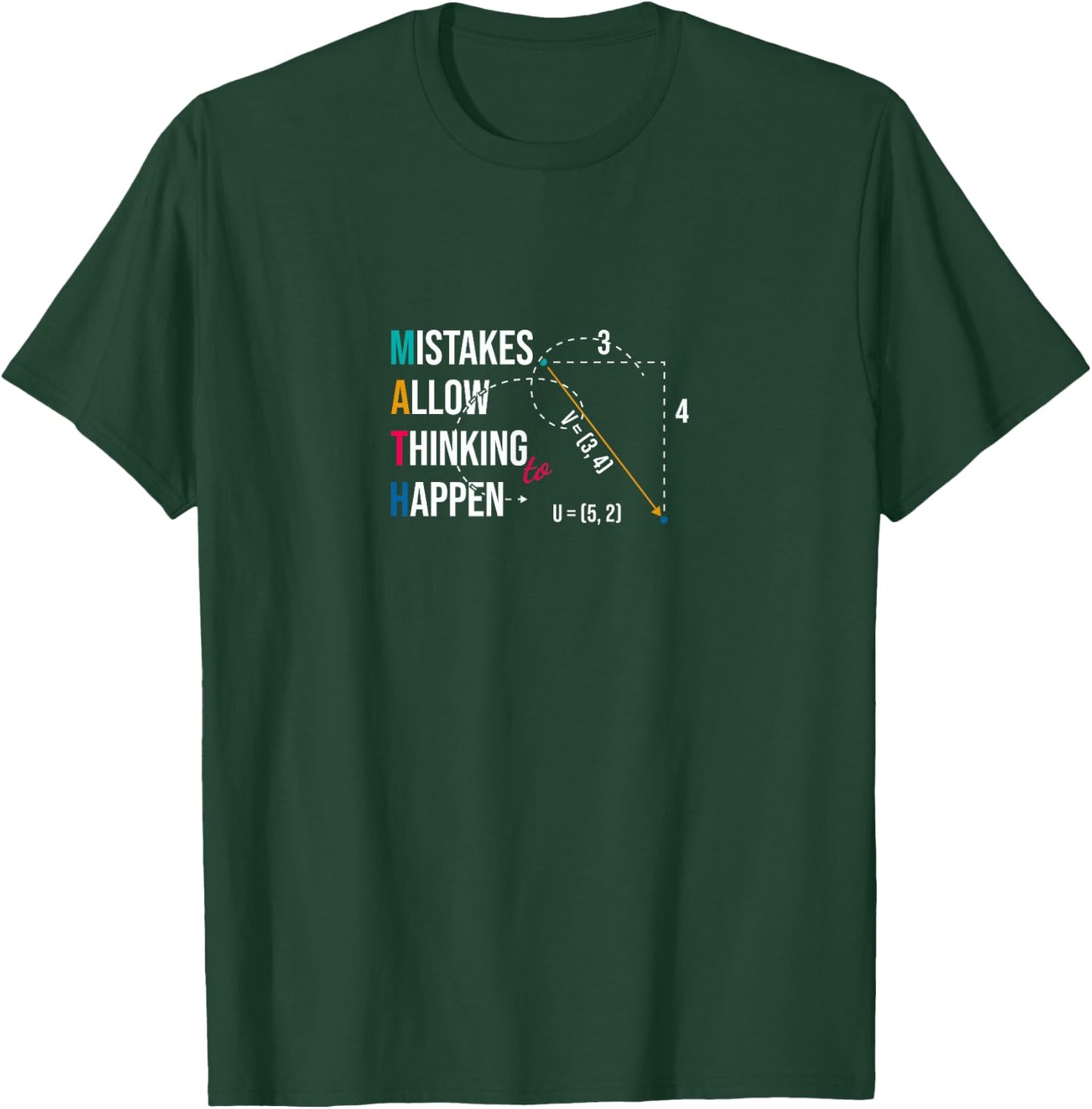 Mistakes allow Thinking funny Science Teacher puns Men Women Kids T-Shirt - T-Shirt | Forest