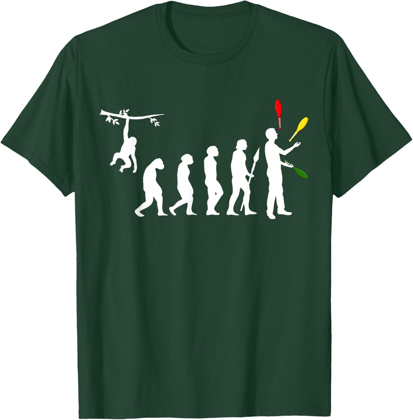 Juggling Evolution Juggling Balls Beginners Gifts Juggling T-Shirt - T-Shirt | Forest