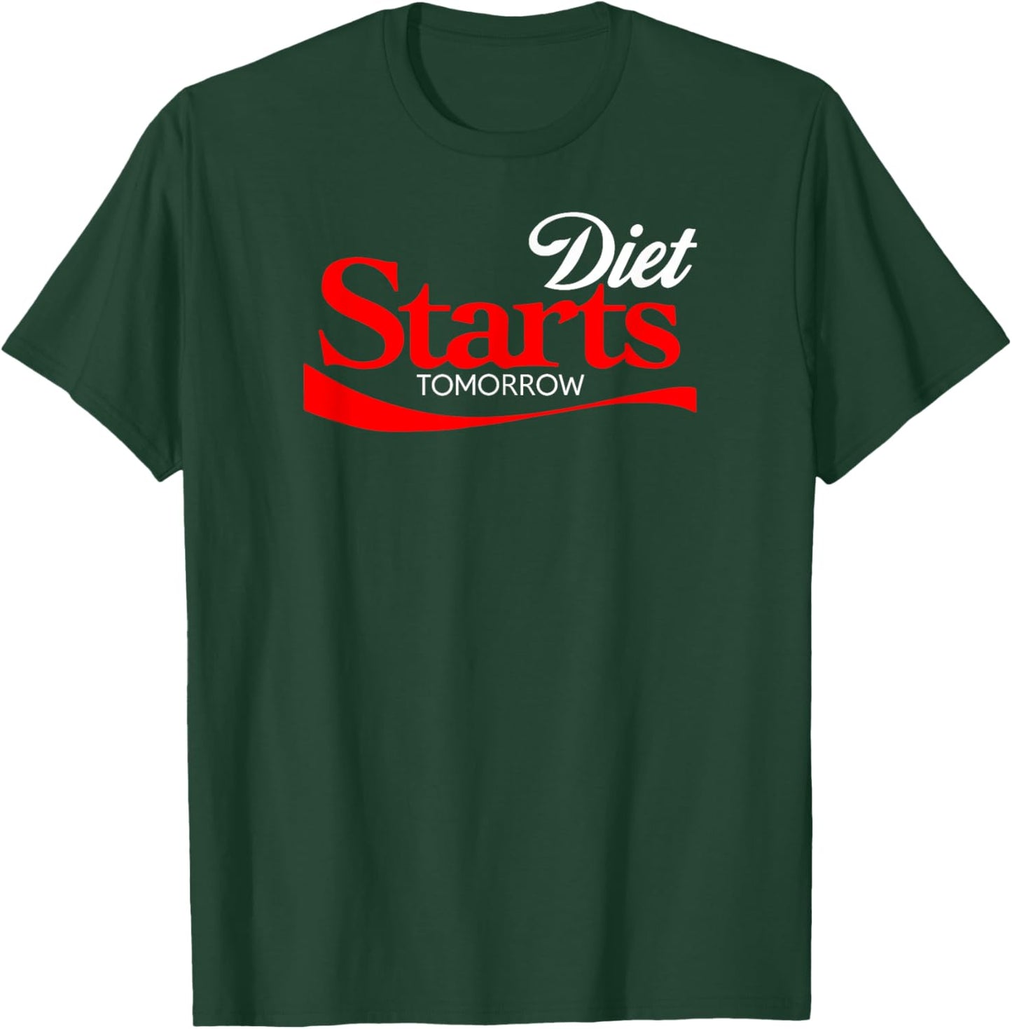 Diet Starts Tomorrow Shirt, Keto Paleo Vegan Funny Parody T-Shirt - T-Shirt | Forest